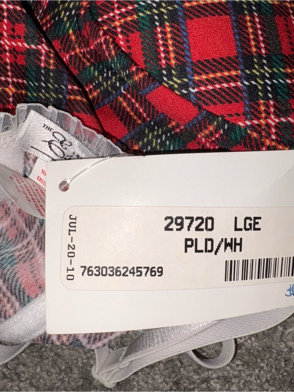Vintage Escante plaid Corset Bustier Y2K 00’s Preppy Size Large NWT - Picture 8 of 9